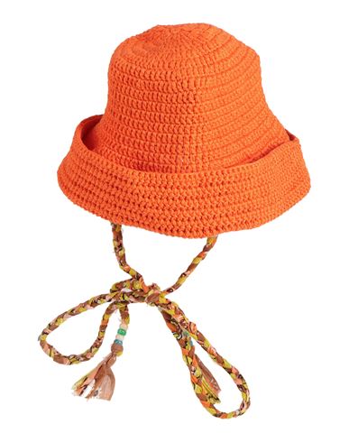 Alanui Woman Hat Orange Size Onesize Cotton