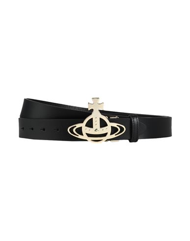 Vivienne Westwood Belt Black Size 43.5 Bovine Leather, Metal