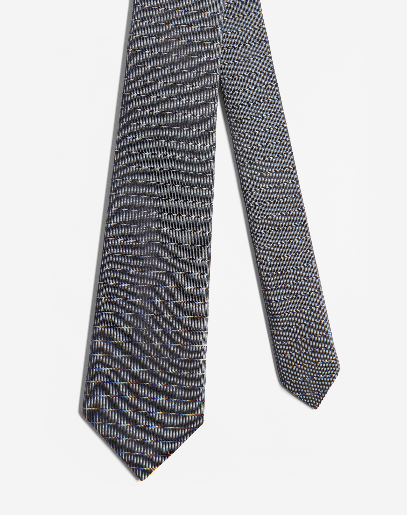 Dunhill Micro Rollagas Texture Tie In Grey