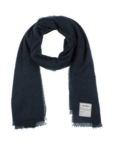Zadig & Voltaire Woman Scarf Midnight Blue Size - Acrylic, Polyamide, Mohair Wool
