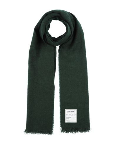 Zadig & Voltaire Woman Scarf Dark Green Size - Acrylic, Polyamide, Mohair Wool