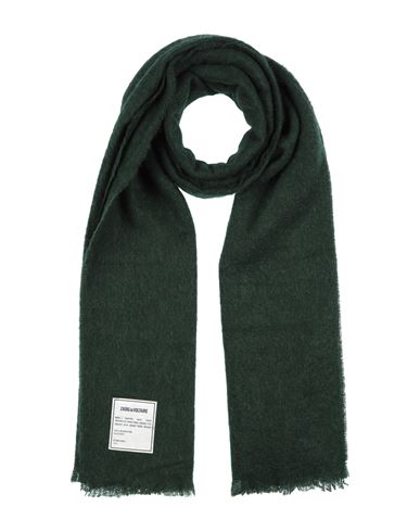 ZADIG & VOLTAIRE ZADIG & VOLTAIRE WOMAN SCARF DARK GREEN SIZE - ACRYLIC, POLYAMIDE, MOHAIR WOOL