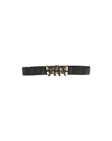 Flavia Palombo Woman Belt Black Size Ii Soft Leather