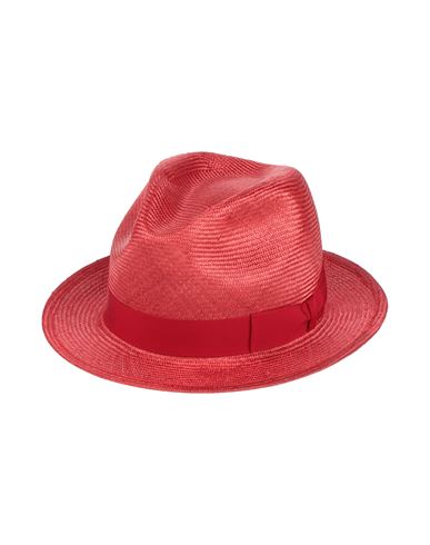 Borsalino Man Hat Red Size 7 Straw