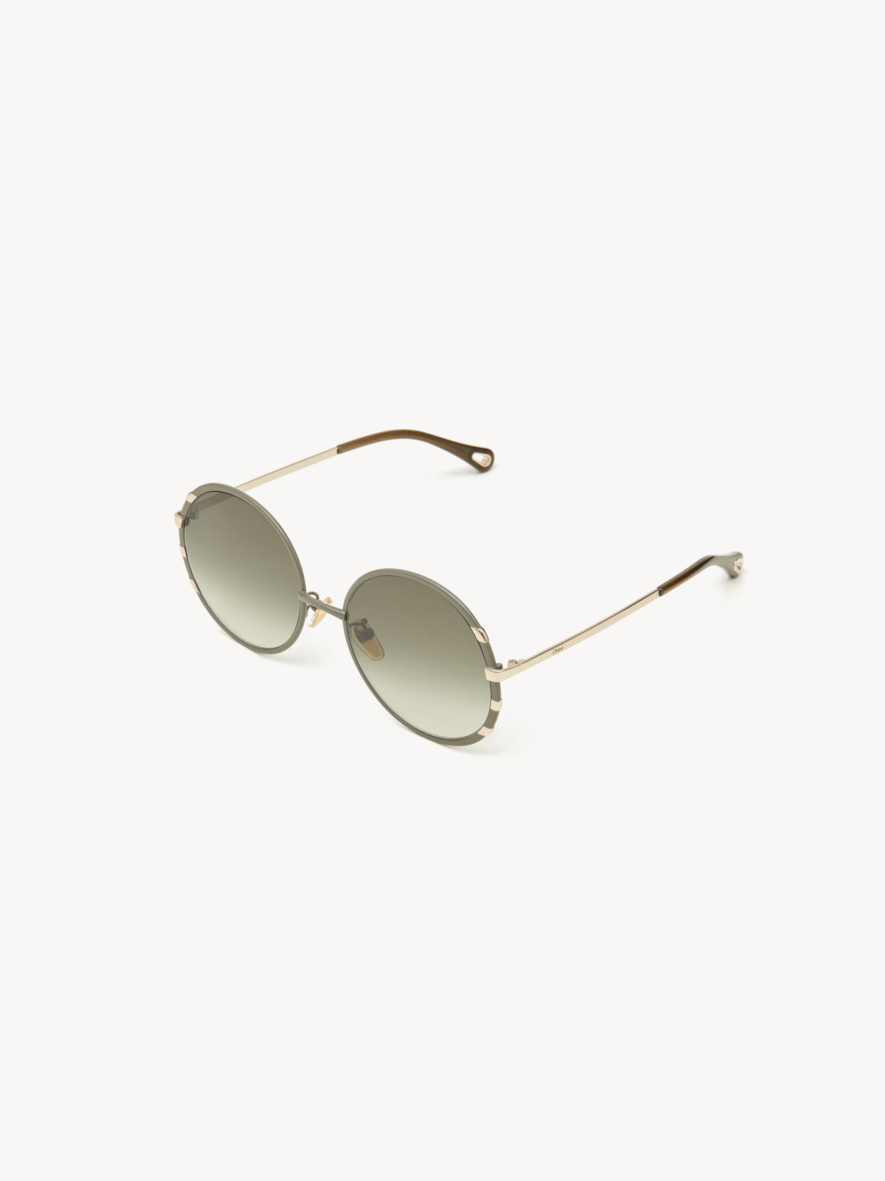Chloé Lunettes De Soleil Celeste Femme Vert Taille Onesize 100% Nickel In Green
