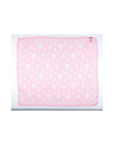 Alexander Mcqueen Woman Scarf Pink Size - Silk