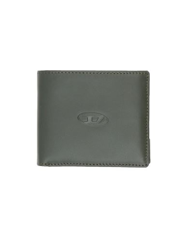 Diesel Man Wallet Dark Green Size - Bovine Leather