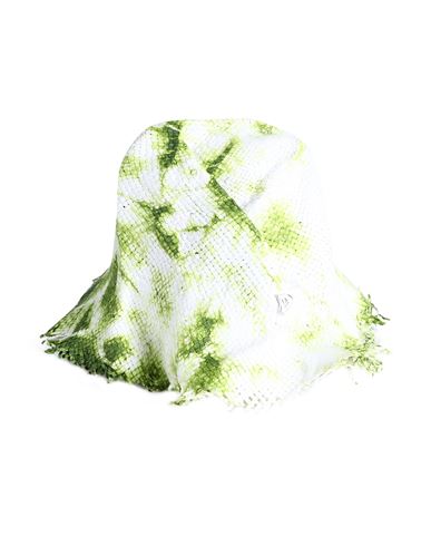 Dondup Woman Hat Light Green Size Onesize Paper Yarn