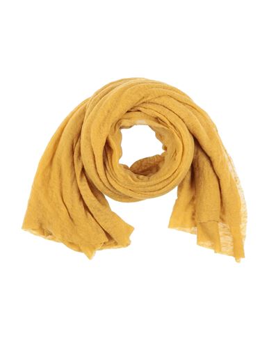 Altea Woman Scarf Ocher Size - Cashmere In Yellow