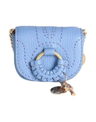 See By Chloé Woman Key Ring Light Blue Size - Goat Skin