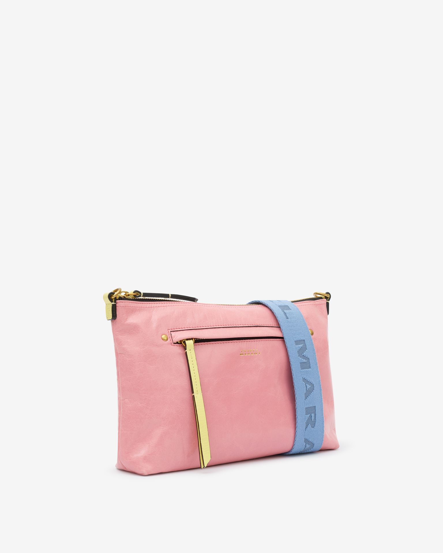 Isabel Marant Nessa Leather Shoulder Bag In Pink