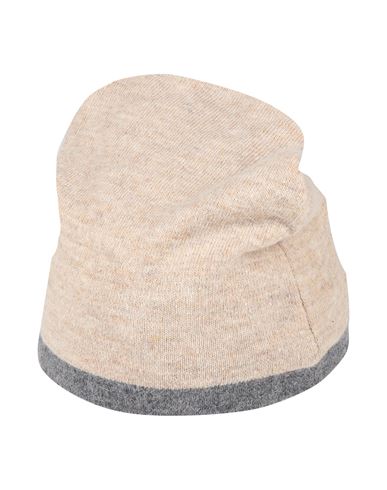 Cashmere Company Woman Hat Beige Size Onesize Wool, Cashmere