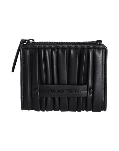 Karl Lagerfeld Woman Wallet Black Size - Recycled Polyurethane