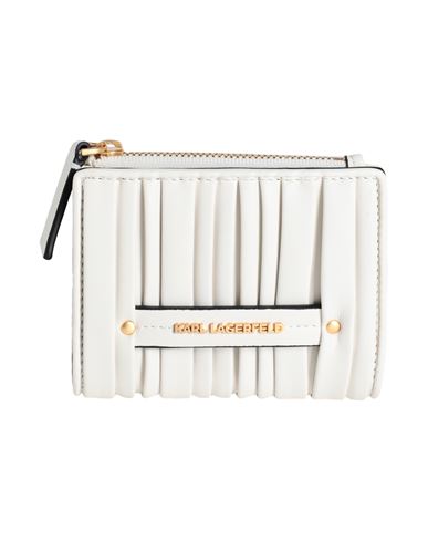 Karl Lagerfeld Woman Wallet Off White Size - Recycled Polyurethane