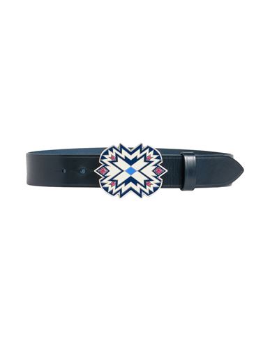 Isabel Marant Woman Belt Midnight Blue Size 34 Cowhide