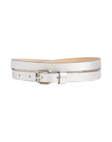 Isabel Marant Woman Belt Silver Size 38 Lambskin In Silver