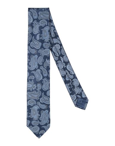 Brioni Man Ties & Bow Ties Navy Blue Size - Silk