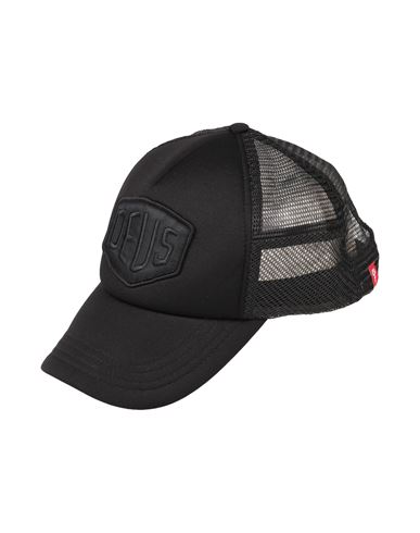 Deus Ex Machina Logo Patch Trucker Cap In Black