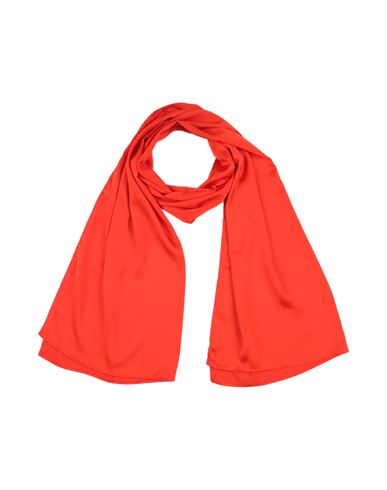 Soani Woman Scarf Coral Size - Polyester, Elastane In Red