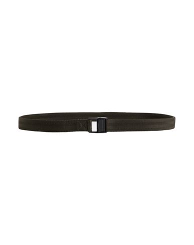 Dunhill Man Belt Military Green Size 42 Textile Fibers, Soft Leather