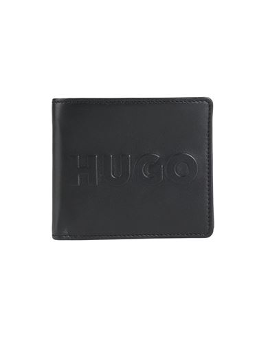 Hugo Man Wallet Black Size - Sheepskin