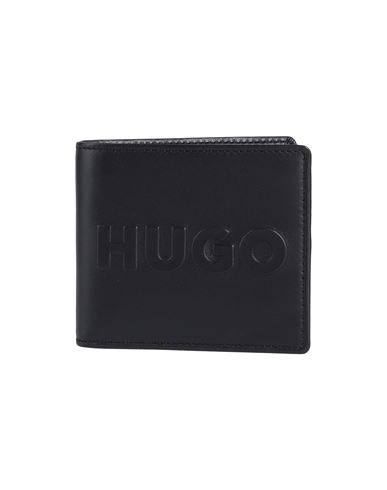 Hugo Man Wallet Black Size - Sheepskin