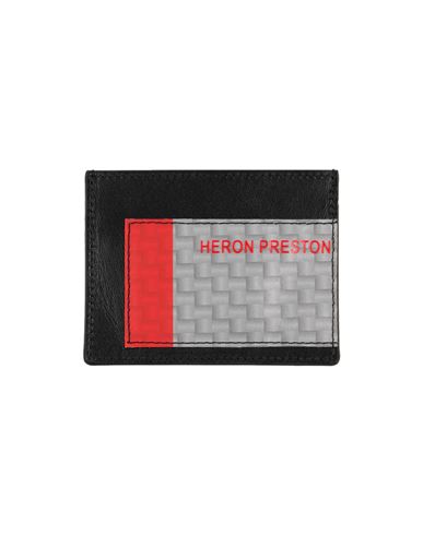 Shop Heron Preston Man Document Holder Black Size - Soft Leather