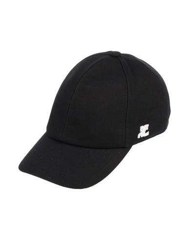 Courrèges Courreges Man Hat Black Size M Cotton