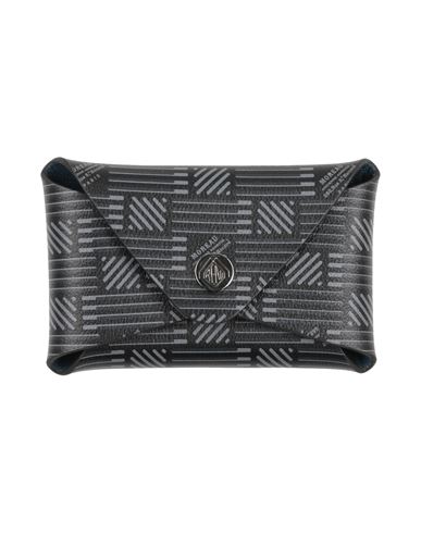 Moreau Paris Woman Coin Purse Black Size - Goat Skin In Blue
