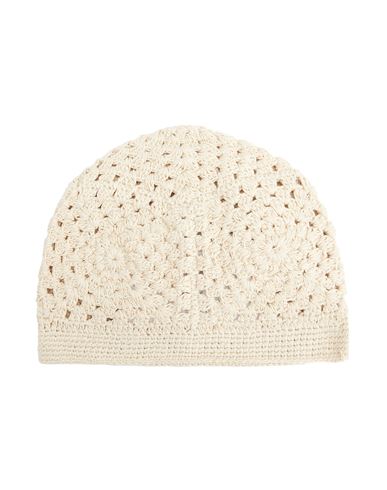 8 By Yoox Organic Cotton Crochet Cloche Hat Woman Hat Ivory Size Onesize Recycled Cotton In White