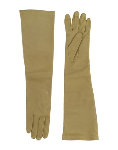 Maison Margiela Woman Gloves Sage Green Size M Ovine Leather