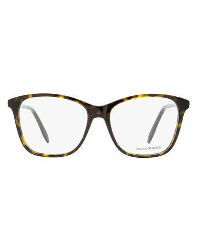 Alexander Mcqueen Square Am0191o Eyeglasses Woman Eyeglass Frame Brown Size 54 Ace