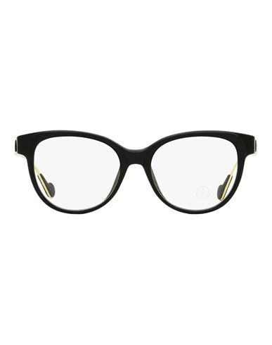 Moncler Pantos Ml5056 Eyeglasses Woman Eyeglass Frame Black Size 53 Acetate, Metal