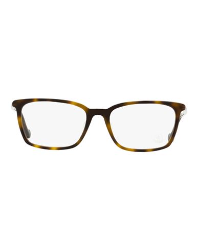 Moncler Rectangular Ml5094d Eyeglasses Man Eyeglass Frame Brown Size 55 Acetate