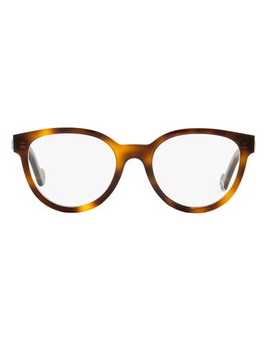 Shop Moncler Pantos Ml5041 Eyeglasses Woman Eyeglass Frame Brown Size 50 Acetate