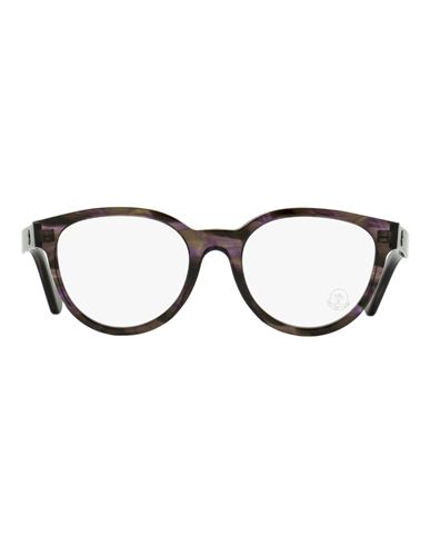 Moncler Trouseros Oval-frame Glasses In Purple