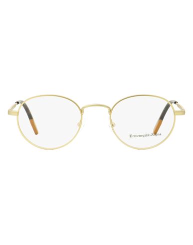 Zegna Oval Ez5132 Eyeglasses Man Eyeglass Frame Brown Size 47 Metal, Acetate