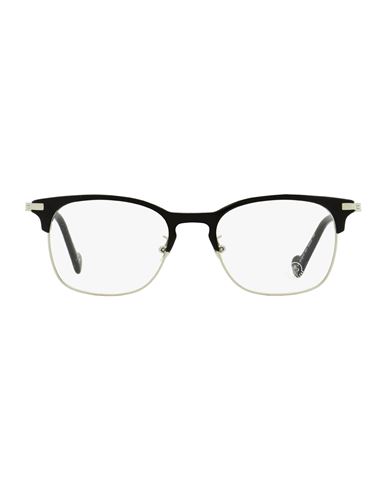Moncler Contrasting-bridge Rectangular-frame Glasses In Black