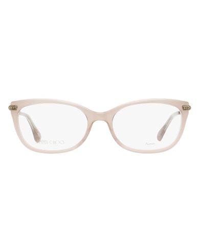 Jimmy Choo Rectangular Jc217 Eyeglasses Woman Eyeglass Frame Silver Size 54 Acetate, Meta