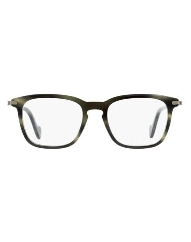 Moncler Marble-effect Rectangular-frame Glasses In Grey
