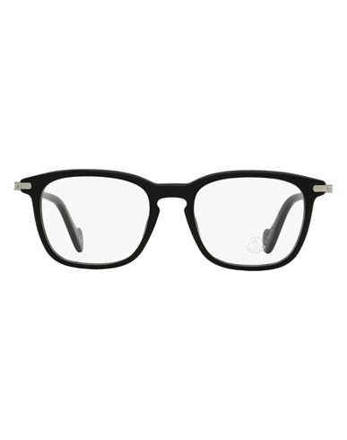 Moncler Rectangular-frame Engraved-logo Glasses In Black
