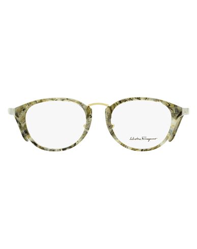Ferragamo Salvatore  Oval Sf2820a Eyeglasses Woman Eyeglass Frame Brown Size 51 Acetate, Me