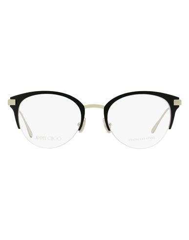 Jimmy Choo Oval Jc215 Eyeglasses Woman Eyeglass Frame Black Size 50 Metal