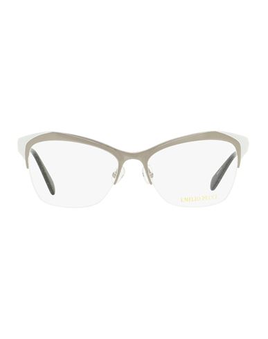 Shop Emilio Pucci Geometric Ep5074 Eyeglasses Woman Eyeglass Frame Black Size 53 Metal, Acet