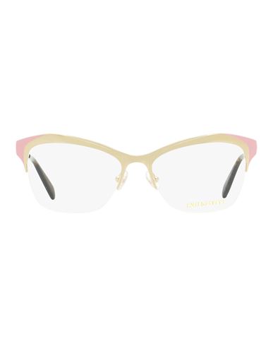 Shop Emilio Pucci Geometric Ep5074 Eyeglasses Woman Eyeglass Frame Brown Size 53 Metal, Acet