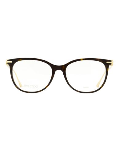 Jimmy Choo Monogram Jc263 Eyeglasses Woman Eyeglass Frame Brown Size 54 Acetate, Metal