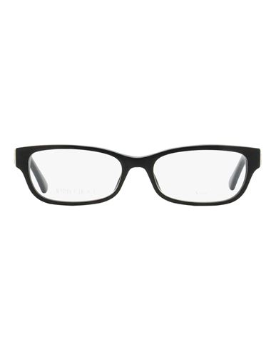 Shop Jimmy Choo Rectangular Jc271 Eyeglasses Woman Eyeglass Frame Black Size 51 Acetate