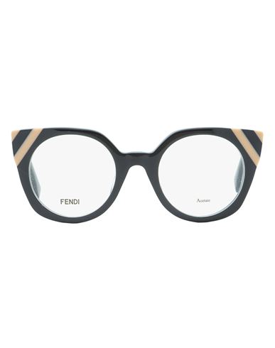Shop Fendi Oval Ff0246 Eyeglasses Woman Eyeglass Frame Grey Size 48 Acetate