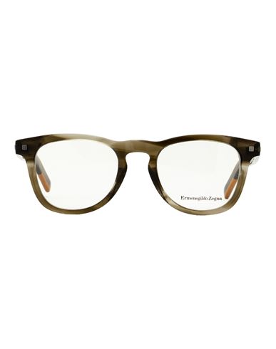 Zegna Rectangular Ez5137 Eyeglasses Man Eyeglass Frame Grey Size 49 Acetate