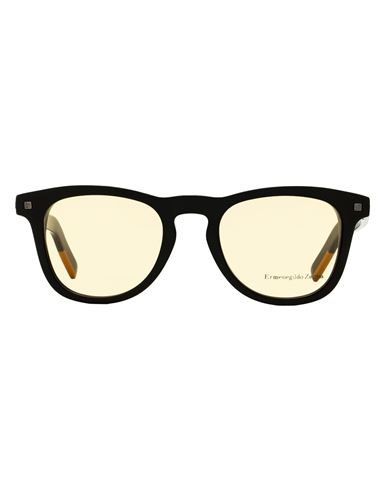Zegna Rectangular Ez5137 Eyeglasses Man Eyeglass Frame Black Size 49 Acetate